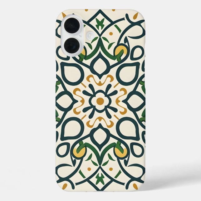 Coques Case-Mate iPhone mosaïque florale, Mandala-Motif (Verso)
