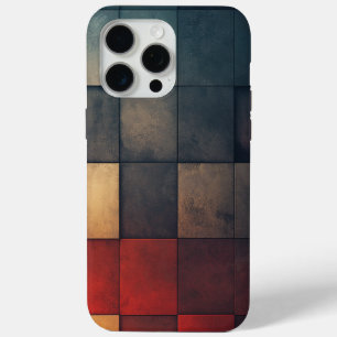 Coque Case-Mate iPhone 🎨 Mosaïque Texturée en Nuances de Couleur 🔲