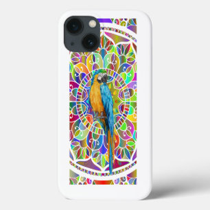 Case-Mate iPhone Case Mosaïque Tropicale – Mandala d'Ara Bleu et Or