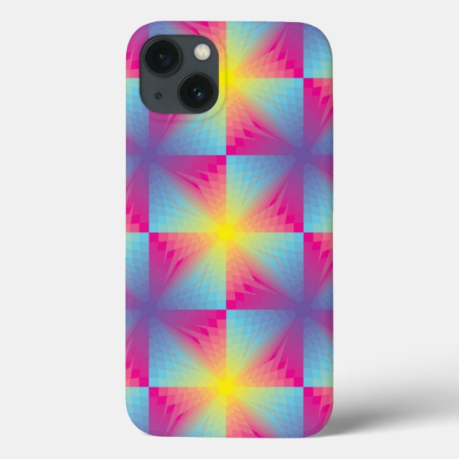 Coques Case-Mate iPhone mosaïque vectorielle carré Abstraite (Verso)