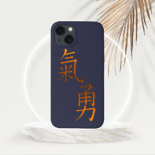 Case-Mate iPhone Case Mot de calligraphie chinoise pour le courage en or
