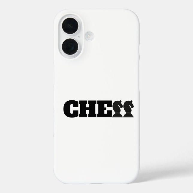 Coques Case-Mate iPhone Mot d'échecs Chevaliers Noirs Jeu créatif intellig (Verso)