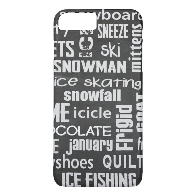 Coques Case-Mate iPhone Mot d'hiver (Dos)