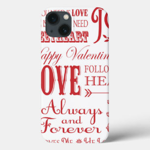 Coque Case-Mate iPhone Mot vintage moderne Valentine Love collage