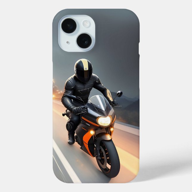 Coques Case-Mate iPhone Motard de rue élégant en course (Verso)