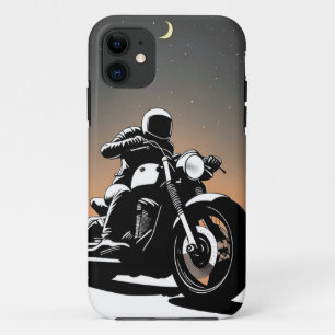 Case-Mate iPhone Case 🌇 Motard Moderne Chevauchant une Moto de Rue Élég
