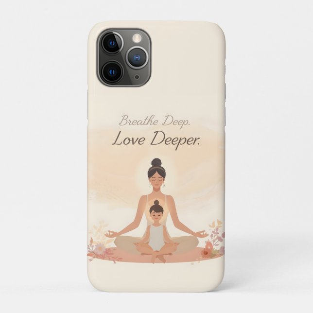 Coques Case-Mate iPhone Mother & Child Meditation Serenity Art (Dos)