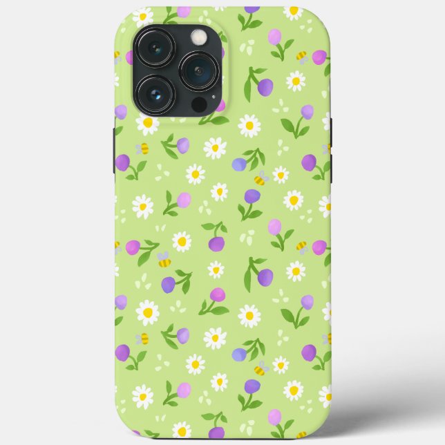 Coques Case-Mate iPhone Mother’s Day floral Iphone Case flowers& bees (Verso)