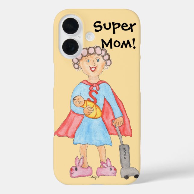 Coques Case-Mate iPhone Mother's Day Super Mom (Verso)