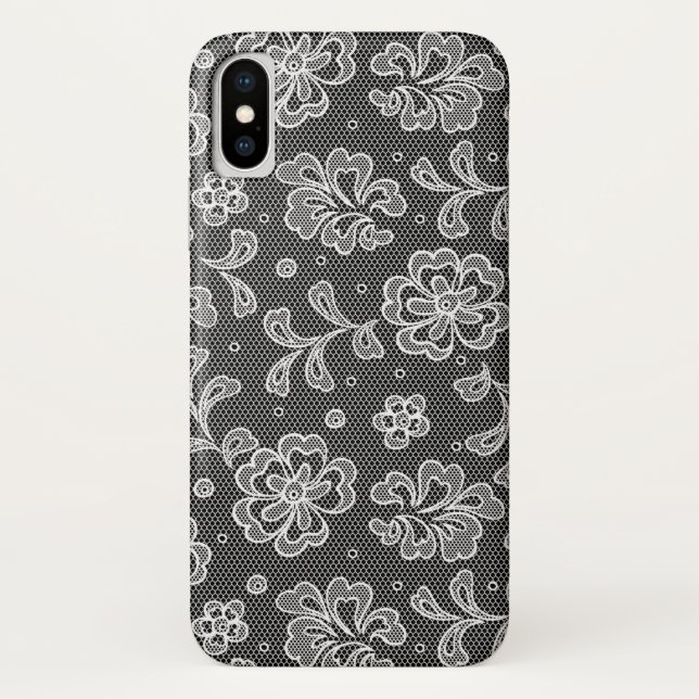 Coques Case-Mate iPhone Motif 1 de tissu de dentelle (Dos)
