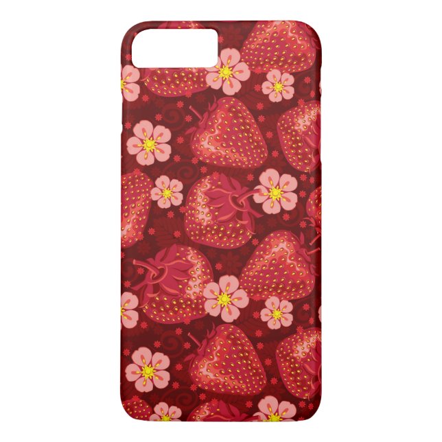Coques Case-Mate iPhone Motif 2 2 de fraise (Dos)