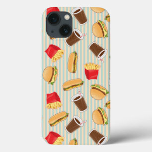Etui iPhone 13 Motif 2 d'aliments de préparation rapide
