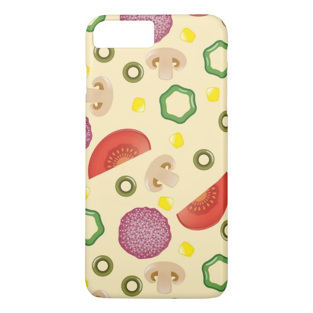 Coques Case-Mate iPhone Motif 2 de pizza (Dos)