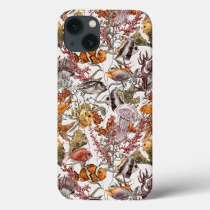 Coque Case-Mate iPhone Motif 2 de vie marine d'aquarelle