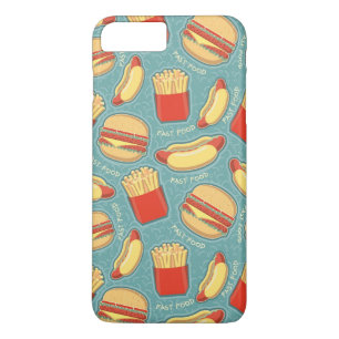 Coque iPhone 8 Plus/7 Plus Motif 3 d'aliments de préparation rapide
