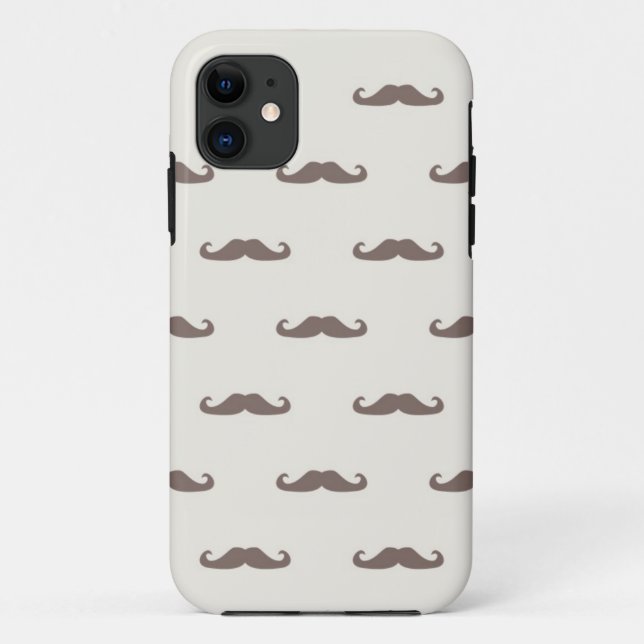 Coques Case-Mate iPhone Motif 3 de hippie de moustache (Dos)