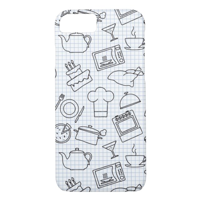 Coques Case-Mate iPhone Motif 4 de cuisine (Dos)