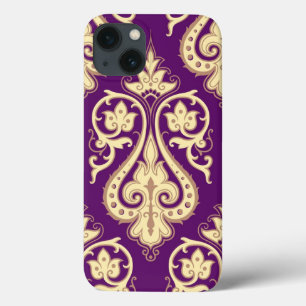 Etui iPhone 13 Motif 4 de damassé