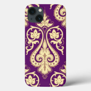 Etui iPhone 13 Motif 4 de damassé