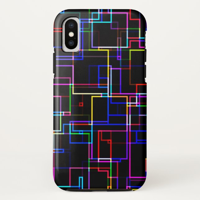 Coques Case-Mate iPhone Motif à bandes multiples cool (Dos)