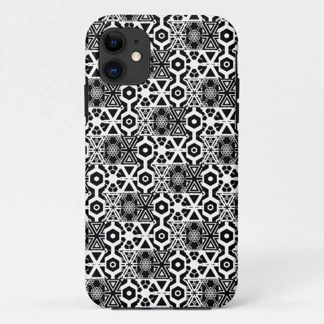 Coques Case-Mate iPhone Motif à bijoux blanc noir le plus froid (Dos)