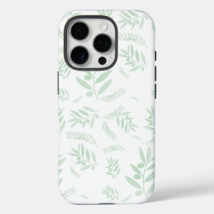 Coque iPhone 16 Pro Motif à branche d'olivier naturel