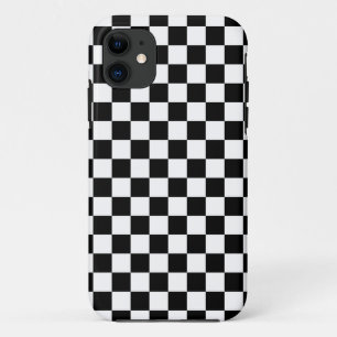 Coques Pour iPhone Motif à carreaux noir et blanc