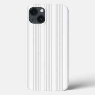 Case-Mate iPhone Case Motif à cinq bandes gris clair et blanc