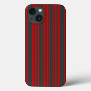 Case-Mate iPhone Case Motif à cinq bandes rouge et charbon de bois