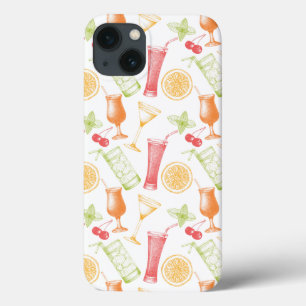 iPhone 13 Case Motif à cocktails croisés