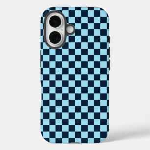 Coque Pour iPhone 16 Motif à damier de glace alpine