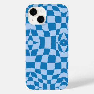 Coque Case-Mate iPhone Motif À damiers bleu