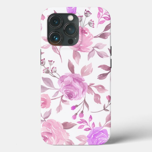 Coques Case-Mate iPhone Motif à fleurs Pastel (Verso)