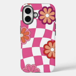 Coque Pour iPhone 16 Motif à fleurs rétro