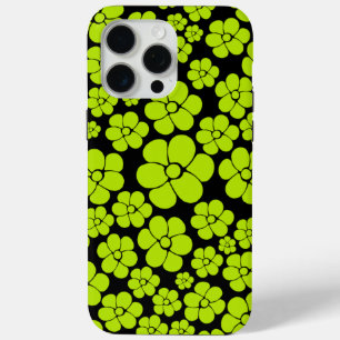 Coque Case-Mate iPhone Motif à fleurs - Vert citron