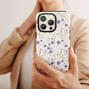 Case-Mate iPhone Case Motif à fleurs vert pourpre Coque-Mate iPhone