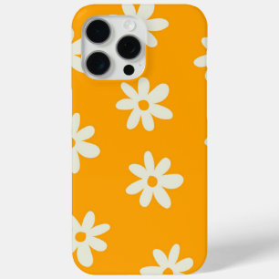 Coque Case-Mate iPhone Motif à fleurs Yellow White Retro
