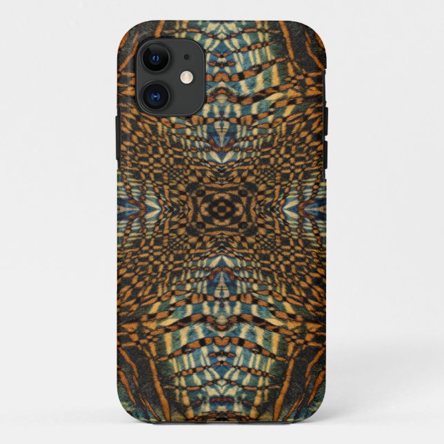 Coques Case-Mate iPhone Motif à fourrure de tigre de Kaleidoscope (Dos)