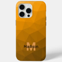 Motif à maille géométrique orange foncé