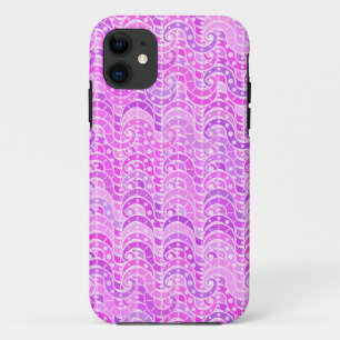 Coques Pour iPhone motif à ondes Abstraites - violet, lavande, orchid