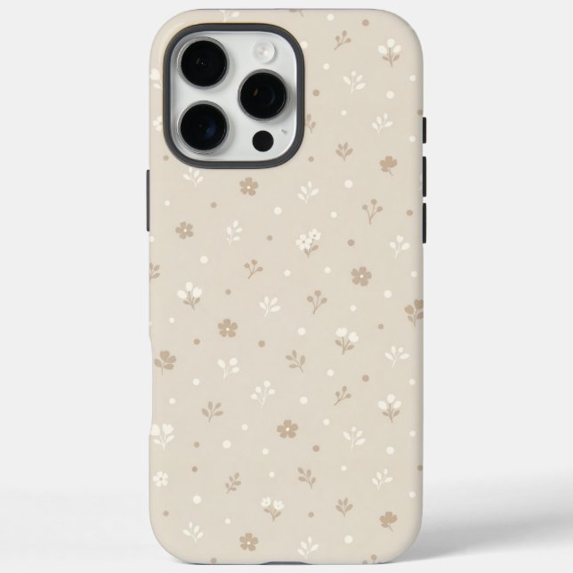 Coques Case-Mate iPhone Motif à points botaniques (Verso)