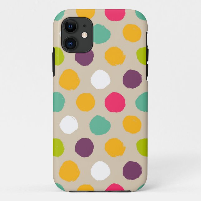 Coques Case-Mate iPhone motif à pois (Dos)
