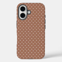 Motif à pois brun moyen sans couture