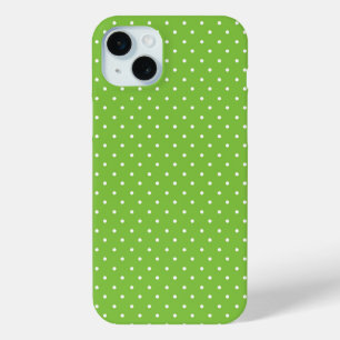 Coque Case-Mate iPhone Motif à pois lime brillant sans couture