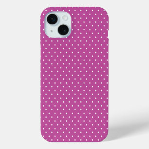 Coque Case-Mate iPhone Motif à pois magenta sans couture sur fond