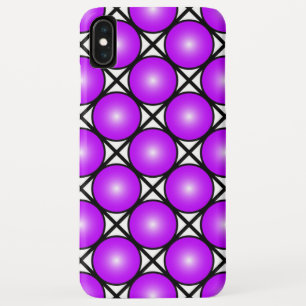 Case-Mate iPhone Case Motif à pois roses magenta sur fond noir et blanc