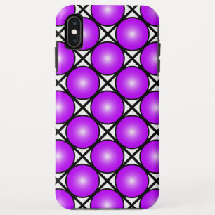 Case-Mate iPhone Case Motif à pois roses magenta sur fond noir et blanc