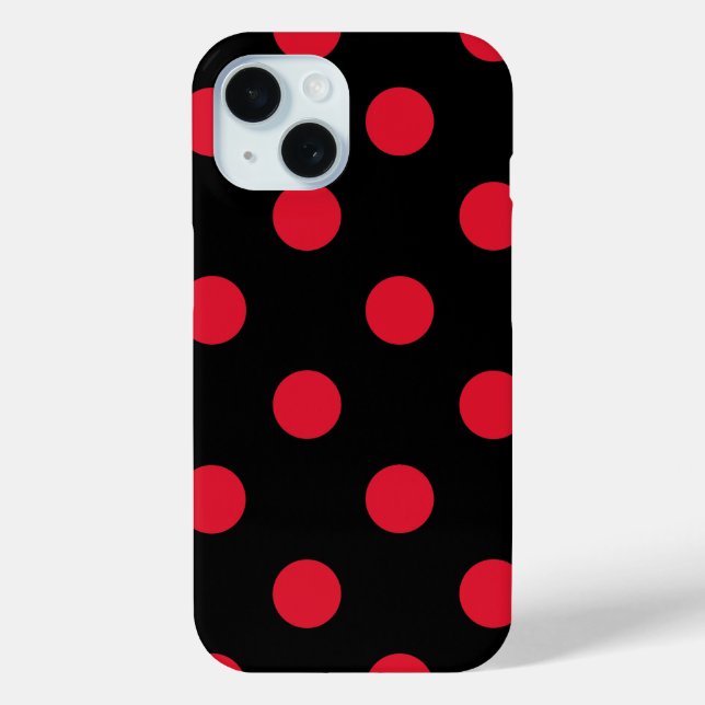 Coques Case-Mate iPhone motif à pois rouges (Verso)