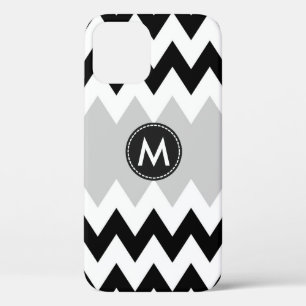 Case-Mate iPhone Case Motif à rayures chevron noir et blanc