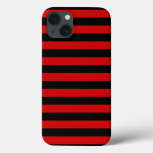 Case-Mate iPhone Case Motif à rayures noires et rouges gras